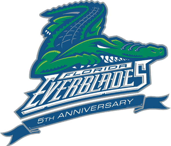 Florida Everblades 2003 Anniversary Logo iron on transfers for clothing